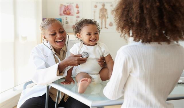 baby at a doctor appointment